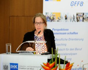 Zurück zu dem Thema des Kongresses führte Frau Lutz des Bundesministerium für Arbeit und Soziales, Berlin...