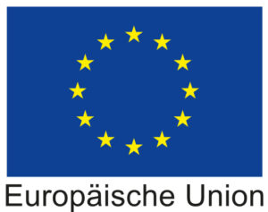 EU-Flagge mit Europäischer Union